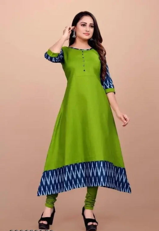 Classic Designer Women Dresse Gown (Green)